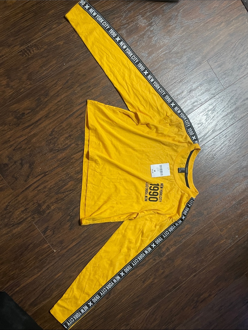 Forever 21 Bright Yellow Long Sleeve Tee